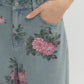 Lt Denim Floral Jeans