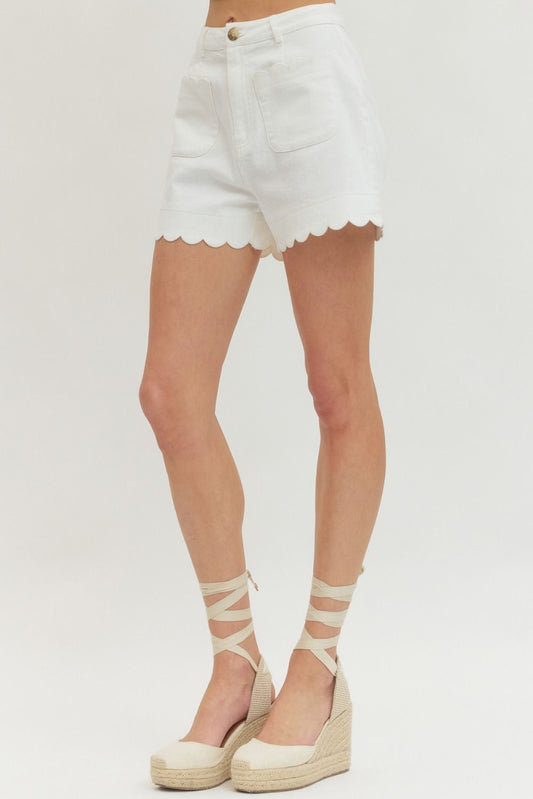 Scallop Edge Shorts