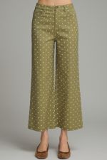 Olive Polka Dot Pants
