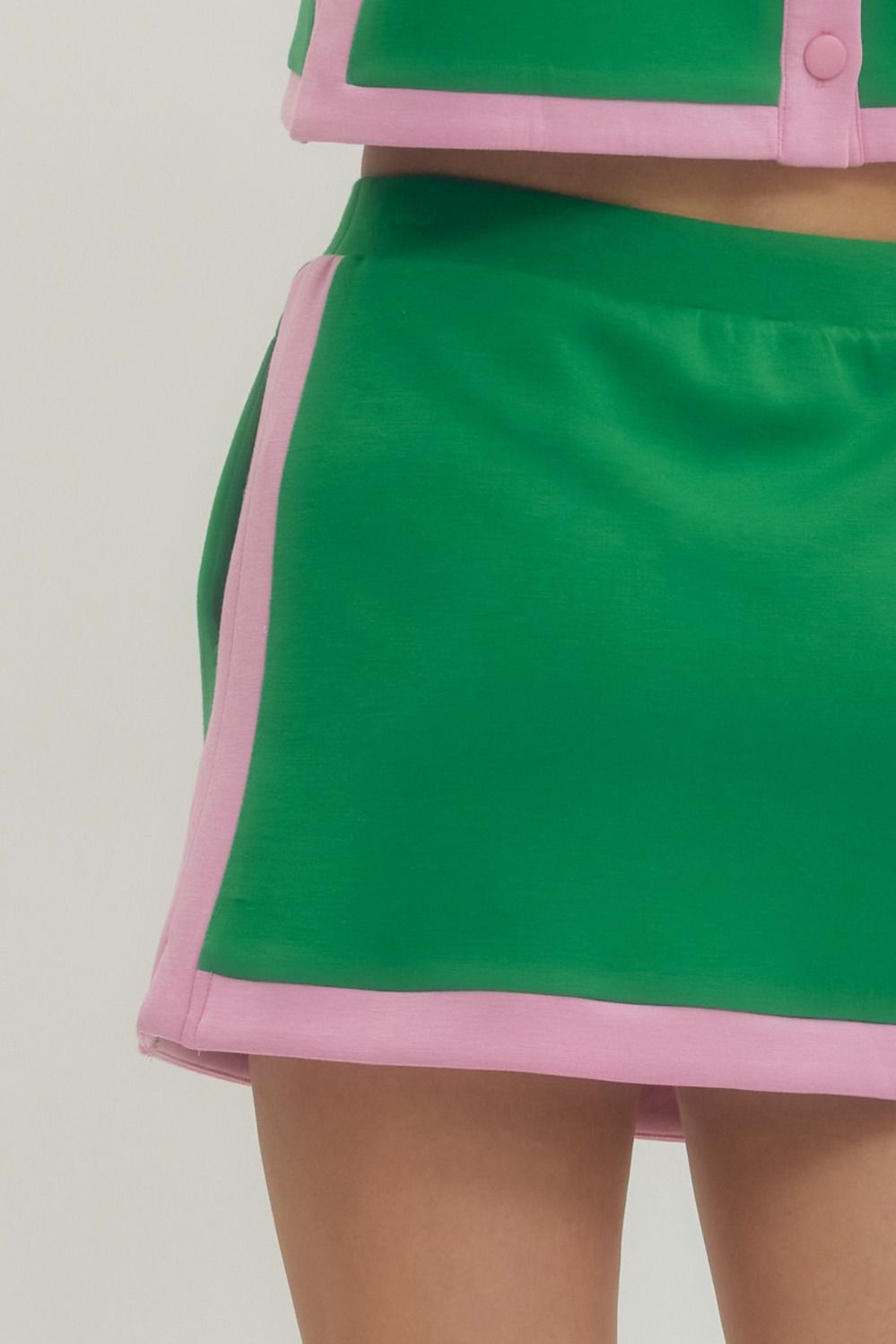 Sorrie Green/Pink Skirt Set