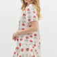 Red Floral Summer Day Dress