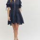 Navy Zip Dress