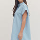 Hidden Button Placket Dress