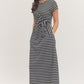 Tyla Stripe Dress Navy