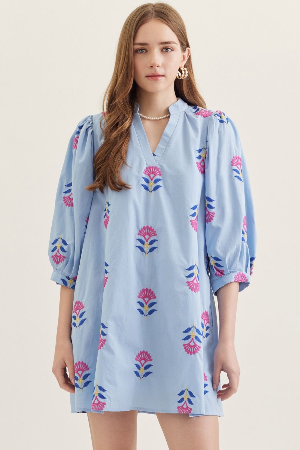 Lolli Embroidered Mini Dress