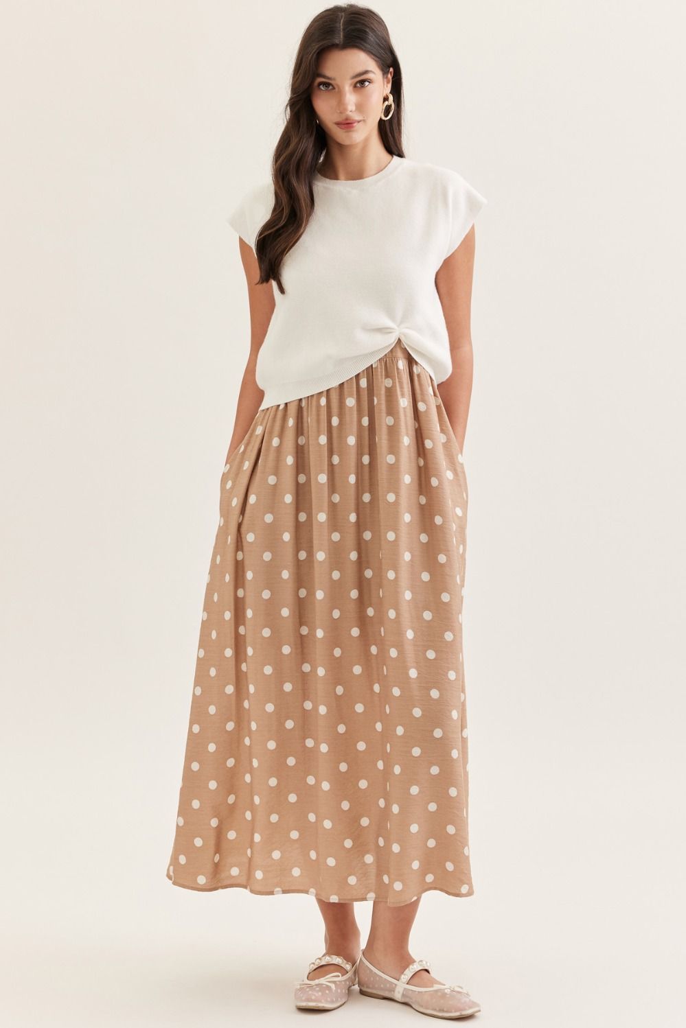 Polka Dot Dress with Pullover