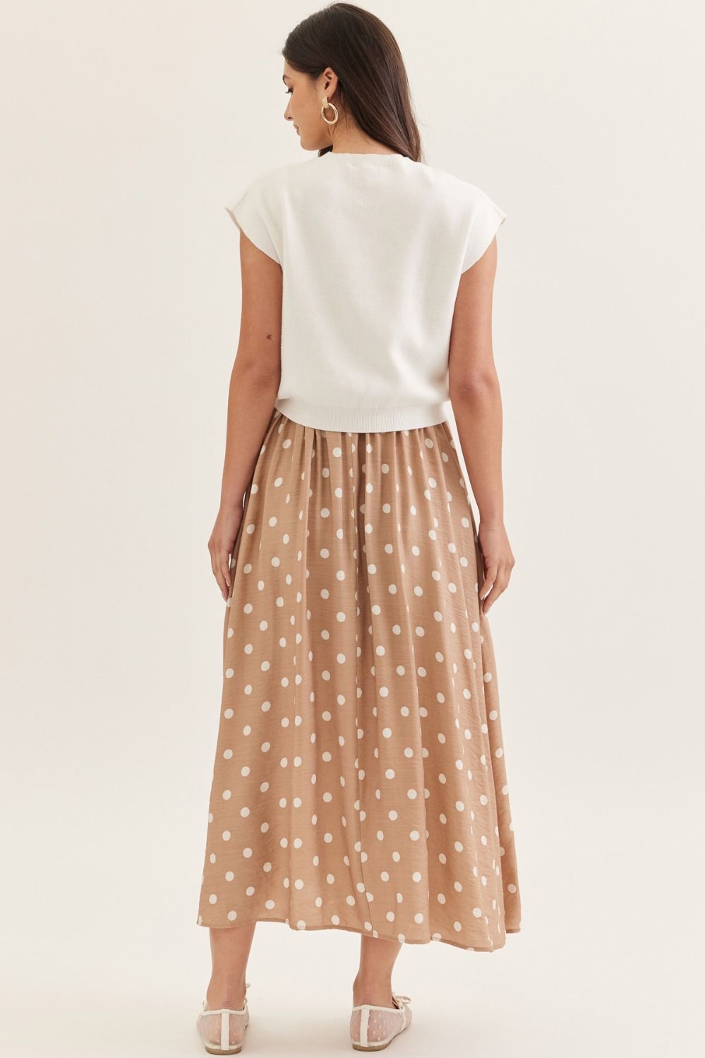 Polka Dot Dress with Pullover