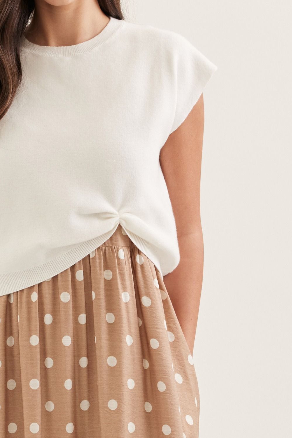 Polka Dot Dress with Pullover