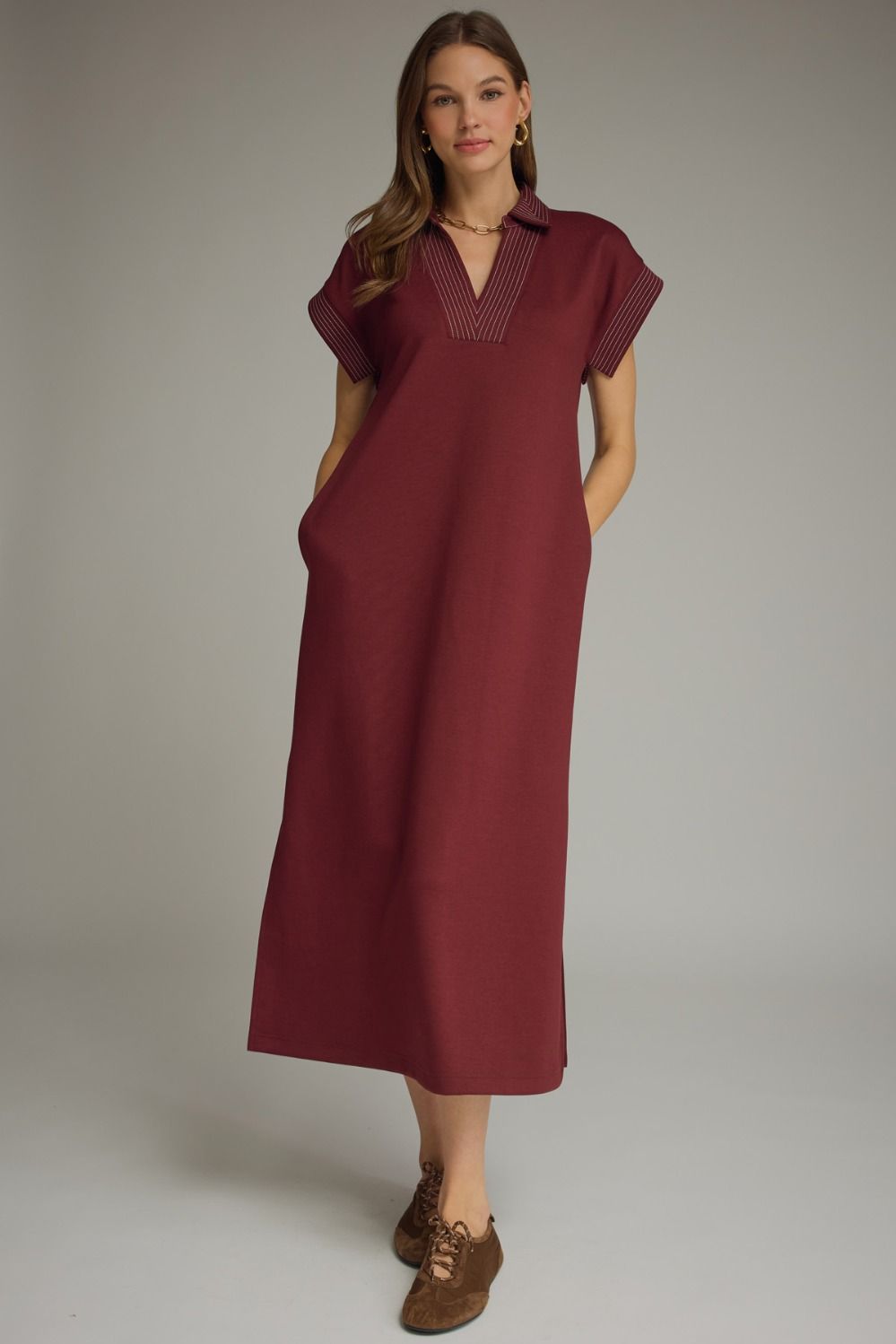 Collared Midi Dress