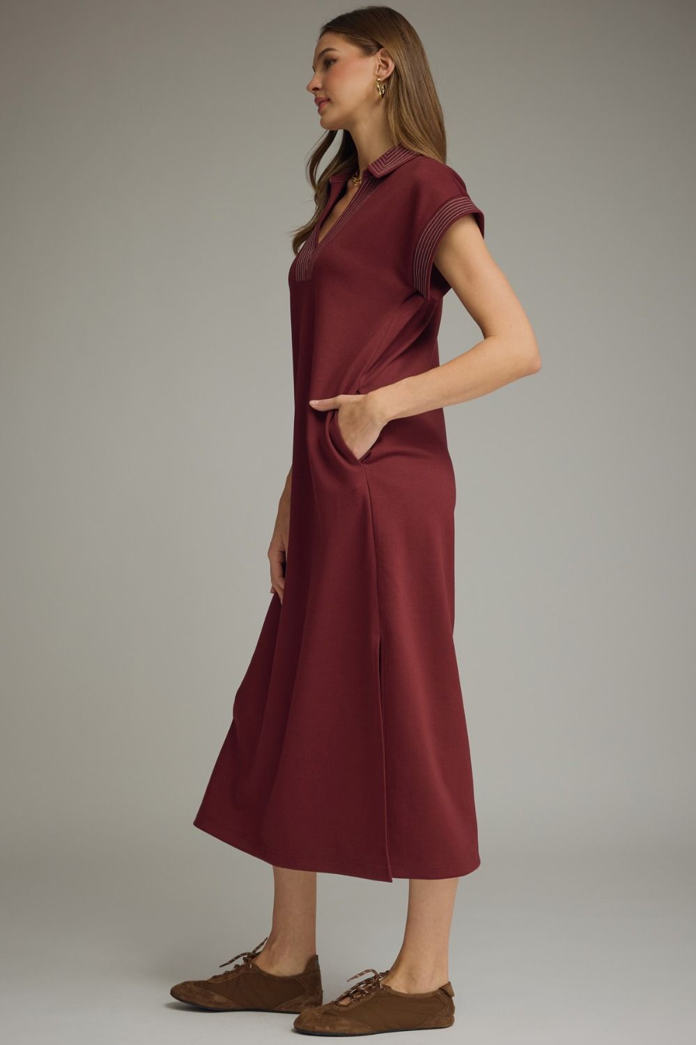 Collared Midi Dress