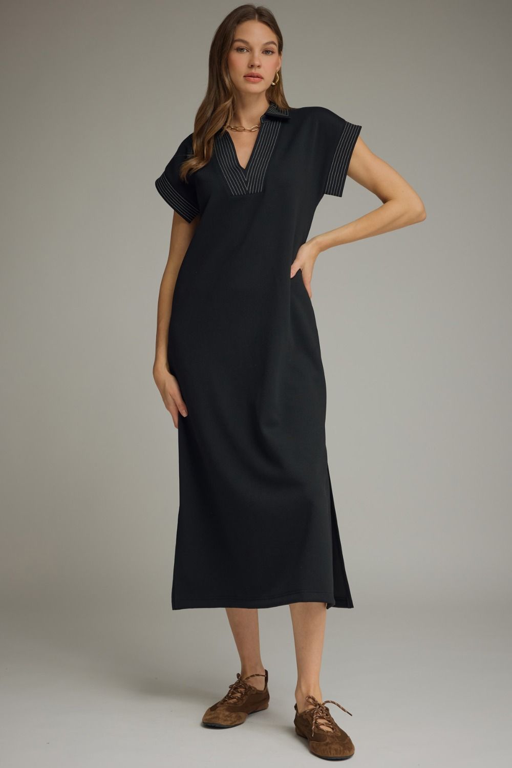 Collared Midi Dress