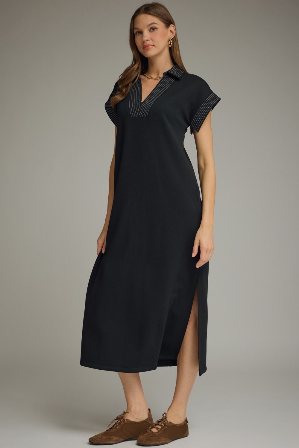 Collared Midi Dress