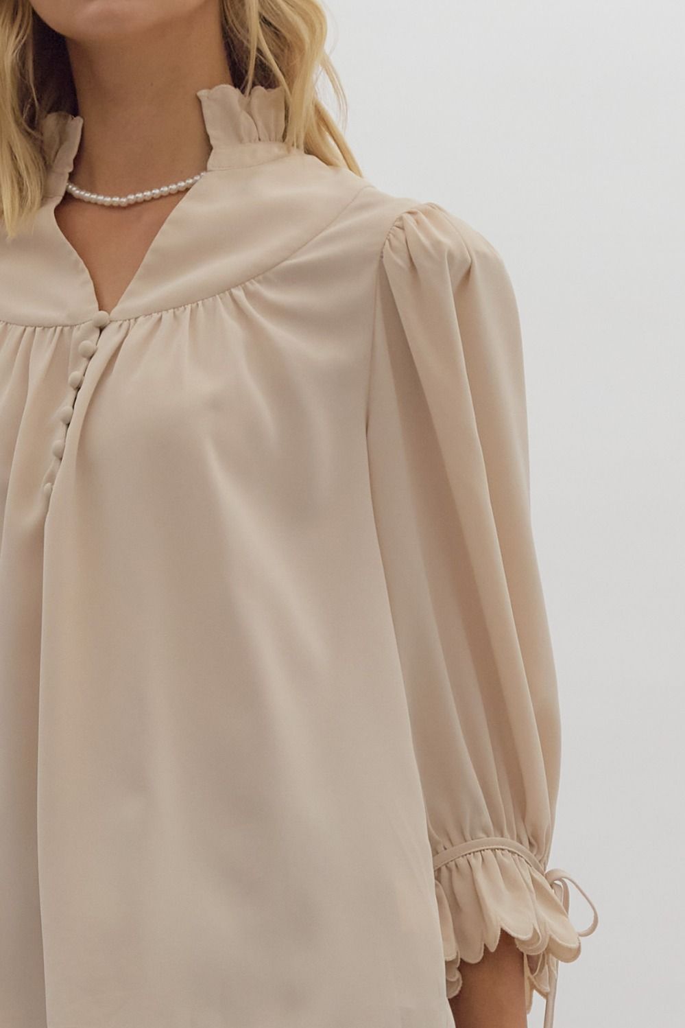 Marly Tie Up Sleeve Top