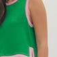Sorrie Green/Pink Skirt Set