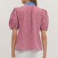 Red Plaid Top