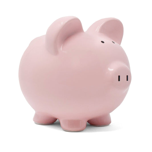 Large Pink Ceramic Piggy Bank