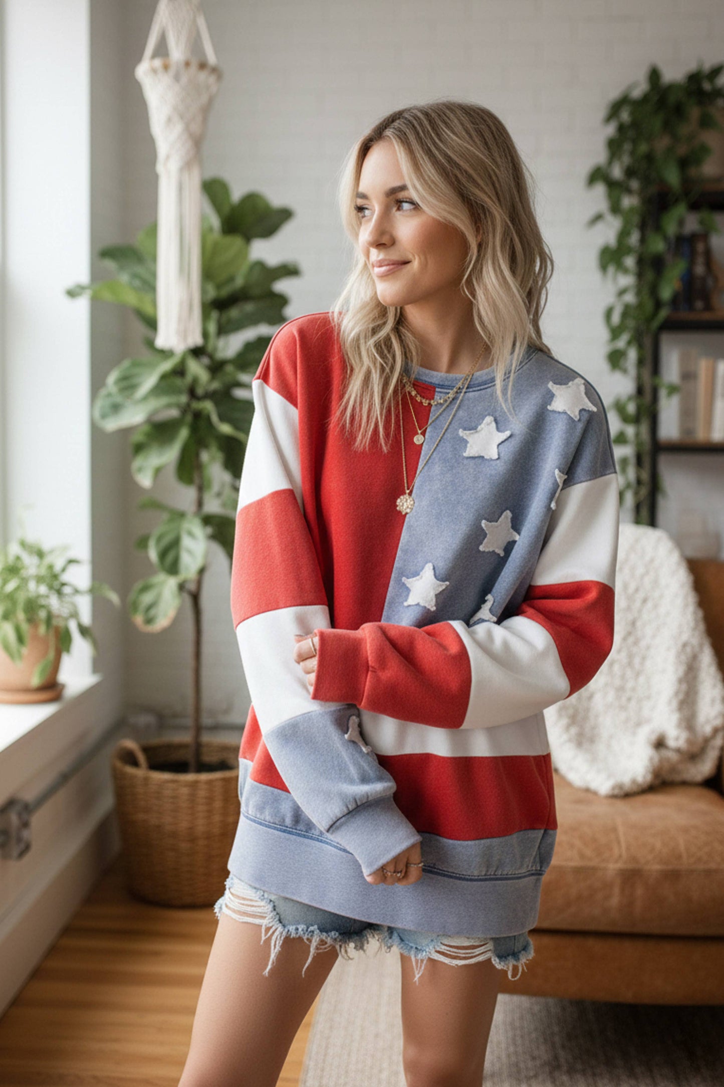 American Flag Sweatshirt