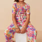 Girls Vivid Floral Jumpsuit