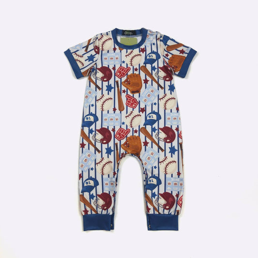 Baseball Score Boy Romper