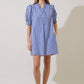 Brisla Gingham Ruffle Mini Dress