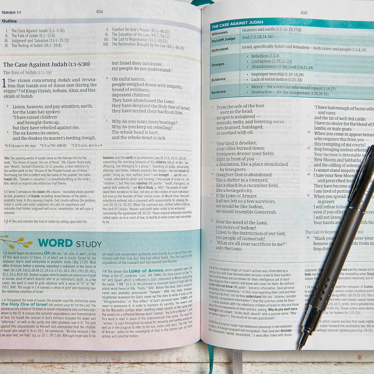 CSB Teal Floral Bible