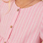 Girls Pink Striped Seersucker Dress