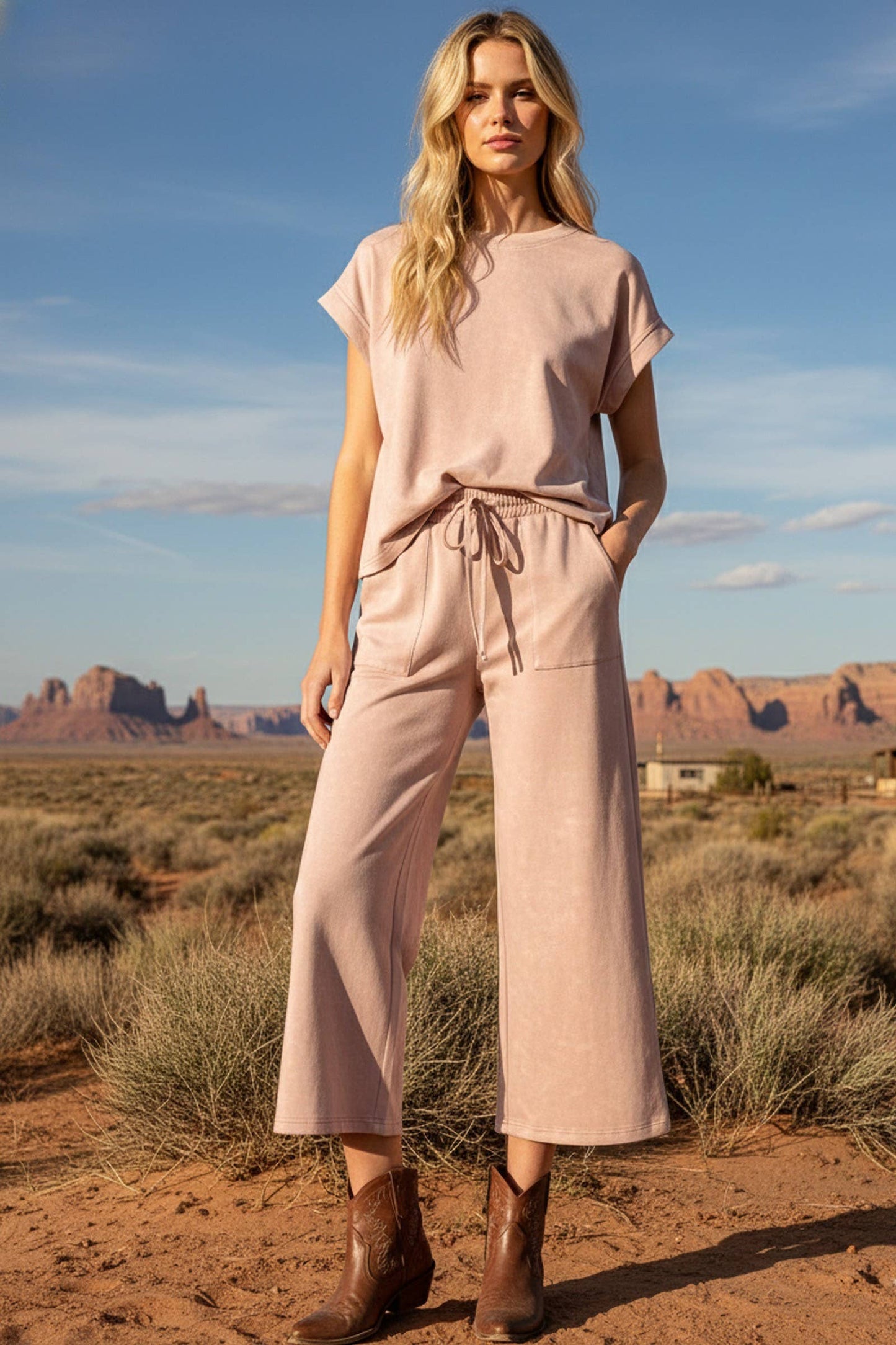 Lorra Scuba Pants Set