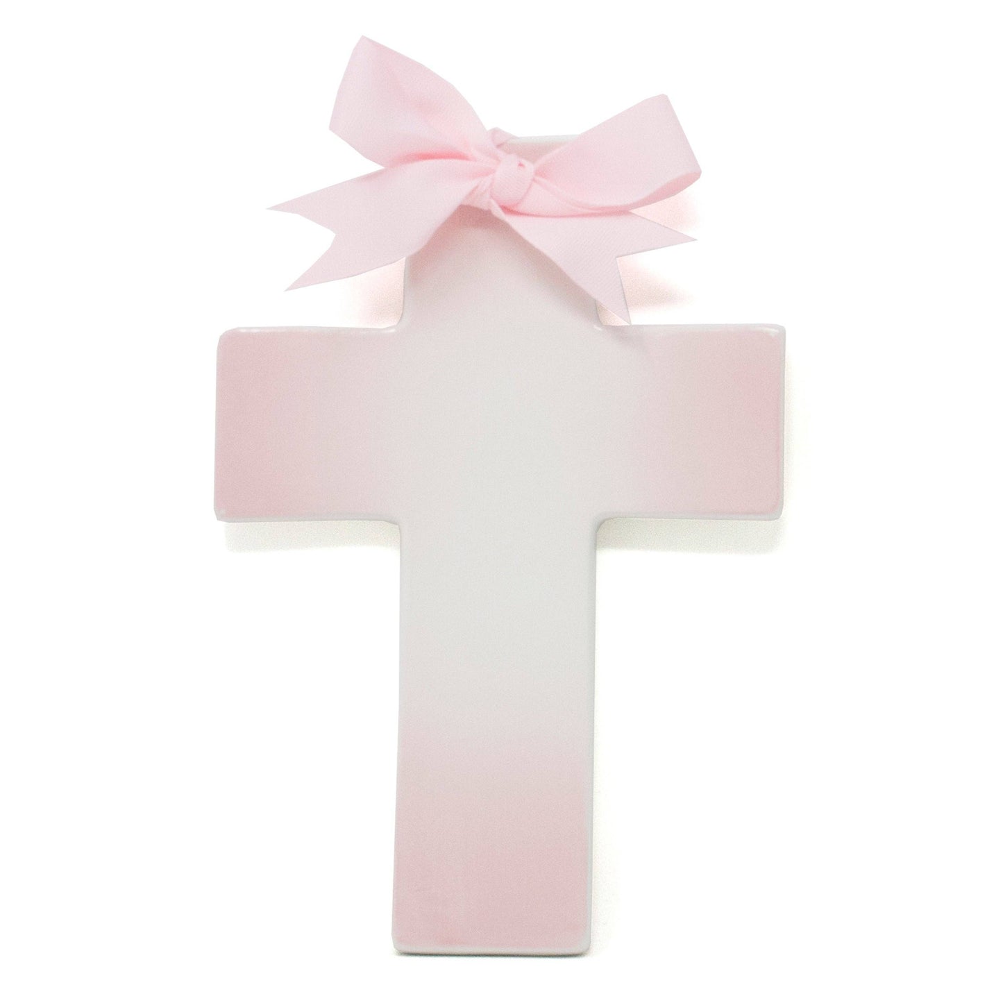 Pink Ombre Ceramic Cross