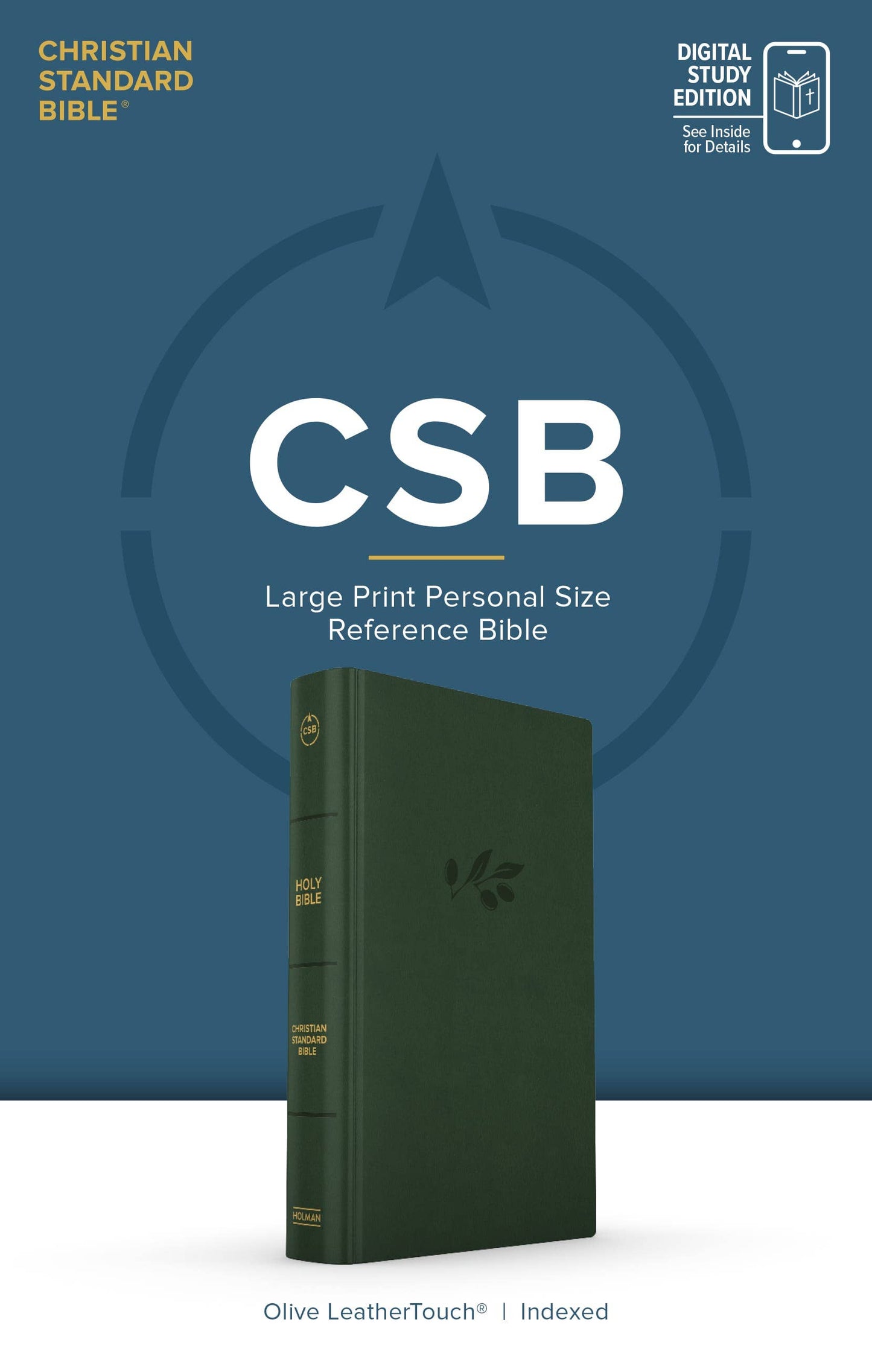 CSB Olive Leather Touch Bible