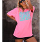 Howdy Tee Shirt Neon Pink